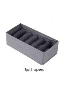 4pcs Drawer Organizer Divider Set, Foldable Wardrobe Storage Baskets And Fabric Bins For Clothes, Underwear, Bras, Ties, Accessories, Socks - Grey - View 14