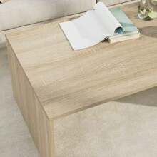 CROISSANCE Table basse Chêne Sonoma 95 x 50 x 34 cm Bois d'ingénierie - Tabac - Voir 5