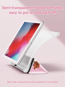 1pc Cute Puppy, Pink Polka Dot Pattern Flat Protective Case, Compatible With 10.2 Inch 2021/2020 10th/9th/8th Gen, (A16) 11 Inch 11th Generation 2025, Compatible With Samsung Galaxy Tab A8 10.5 Inch 2022, Tablet Protective Cover With Pencil Slot, Support Auto Sleep/Wake - Multicolor - View 5