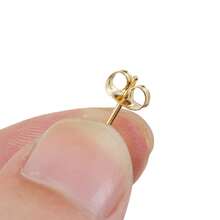 10个不锈钢弯曲不对称几何耳环，带耳塞，适合DIY耳环饰品制作 - 10Pcs - 查看 6