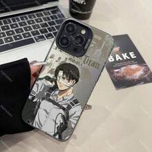 Anime A-Attack On T-Titan Phone Case For 12 11 13 14 15 16 Max Pro Plus Mini Electroplated Silver IMD Laser Color Cover - Translucent Silver - View 6