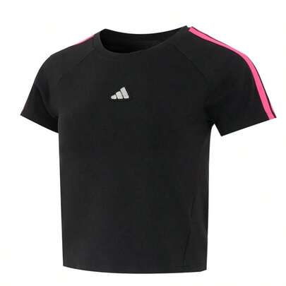 Adidas Women's T-Shirt, Summer Casual Wear, DCE BABY TEE, Lightweight, Comfortable, Everyday Simple Sports Short-Sleeve T-Shirt, KS0279