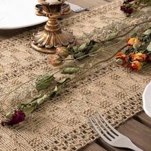 Table Edge Decoration, Tablecloth Cabinet, Restaurant Kitchen, Dining Table Center Decoration - Brown - View 2