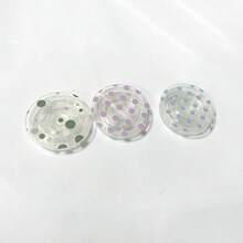 Transparent Polka Dot Heart Grid Embossed Phone Stand, Expandable Desktop Holder, Ring Stand Compatible With IPhone, Android Phones, Women Gift - Multicolor - View 11