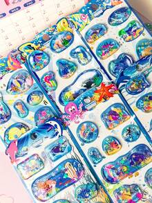 3D立体闪亮泡泡贴纸 | 适用于手机/小熊/水杯/相机派对，Guka Handbooks 的甜蜜酷炫魔法。用可爱的卡通贴纸瞬间点亮你的小世界。 - 彩色 - 查看 2
