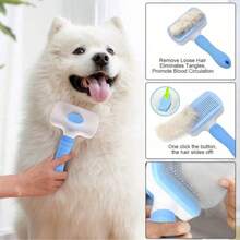 Manual Pet Hair Cleaning Roller, Pet Hair Cleaning Brush, Reusable Pet Hair Roller With Built-In Lint Collector, Reusable Furniture, Carpet, Clothing Cleaning Tool - Blue - View 6