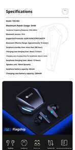 ASUS R03 Wireless Earbuds Low Latency Gaming Headphones ENC Noise Canceling Long Battery - View 8