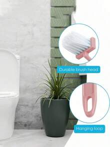 1 cây cọ toilet cán dài - Thiết kế cong hình chữ V, phù hợp với không gian hẹp, dùng để vệ sinh phòng tắm và nhà bếp, sử dụng quanh năm - Dụng cụ vệ sinh nhẹ và bền (Xanh dương/Xanh lá cây/Hồng) - A - Xem 5