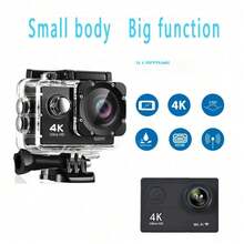 Camara GO PRO de Accion 4K Ultra HD Resistente al Agua Sumergible - Negro - Ver 4