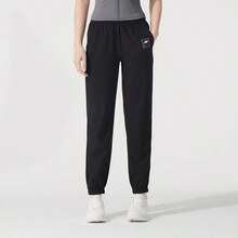 Skechers Woven Loose Fit Women's Training Pants - Meteorite Black - View 1