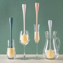 Cup Cleaning Brush, Long Handle Cup Cleaner, Suitable For Cups, Bottles, Blenders, Household Cleaning - Mint Green - View 5