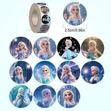 500pcs/Roll Stickers, 11 Patterns, Cute Cartoon Princess Sticker Roll - Decorative Cartoon Tape, Themed Design, Soft Pastel Tones, Waterproof Cute Stickers, DIY Decor For Notebooks, Phones, Luggage, Laptops, Fridges, Bicycles, Cute Gift, Suitable For Crafts, Gift Wrapping, Phone & Mug Decoration, Birthday Themes And DIY Projects, Fun Gift Scrapbook Supplies Stationery Funny Stickers - Multicolor - View 7