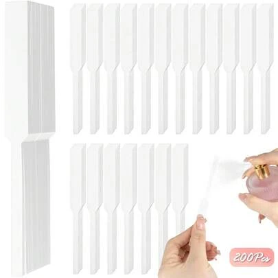 200Pcs Disposable Perfume Tester Strips Fragrance Testing Strips For Essential Oils Aromatherapy Scent Evaluation