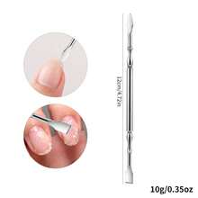 1 cái dụng cụ đẩy biểu bì và loại bỏ da chết hai đầu bằng thép không gỉ mới, dụng cụ chăm sóc móng, dụng cụ tẩy sơn móng tay, dụng cụ làm móng đa năng. - Bạc - Xem 14
