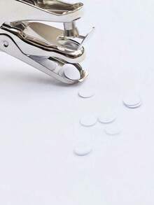 1个单孔打孔器，省力金属打孔器，圆孔打孔钳，一次最多可打8张纸！ - 圓形孔徑 - 查看 4