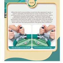 一套儿童桌面足球游戏，互动桌面游戏，益智玩具，青少年游戏，游戏桌，适合6/7/8/9岁儿童，10岁男孩，儿童桌椅玩具 - 彩色 - 查看 8