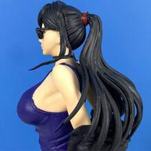 高品质动漫人物收藏雕像，配有锤子 - 紫色头发，黑色服装和眼镜，是动漫迷理想的圣诞节和生日礼物。 - 彩色 - 查看 5