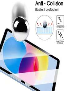 2pcs Tempered Glass Screen Protector - High Definition, High Transparency, Anti-Scratch, Anti-Drop, Full Screen Coverage, Strong Anti-Fingerprint, Sensitive Touch, Compatible With (Air4, 5, 6, 7)/(IPad7, 8, 9)/10th Gen, 11 A16(2025)/ Air 11-Inch(2026)/ 12 11-Inch(2026) - 2PCS-glass - View 4