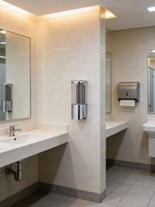 时尚壁挂式皂液器 – 500毫升手动液体洗手液分配器，适用于浴室、厨房、酒店和办公室 - 多色 - 查看 2