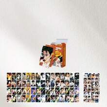 1pc Set Of 124 Celebrity CHA Collector Cards | 124pcs Notebook Decorative Stickers & Photo Cards (64 Stickers + 60 Celebrity Cards) | Valentine's Day & New Year Gift | Fan Merchandise - Multicolor - View 1
