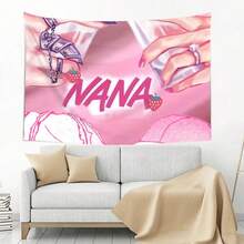 Hot Anime NANA Nature Inspired Tapestry For Balcony Or Sunroom | Peach Skin Velvet, Fabric, 90g/M², Transverse Orientation, Printed Craftsmanship - 1PC - 查看 4