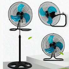 3 en 1 ventilador de suelo doméstico sacudirá la cabeza, ventilador de pie giratorio de alta velocidad, ventilador de metal de 3 páginas, puede colgar en la pared, vertical Ventilador eléctrico 3 en 1 de alta velocidad 18", mando a distancia,velocidad y dirección del viento ajustables, tres formas de uso, ventilador eléctrico silencioso. - Tipo de Enchufe A USA (110-127V) - Ver 11