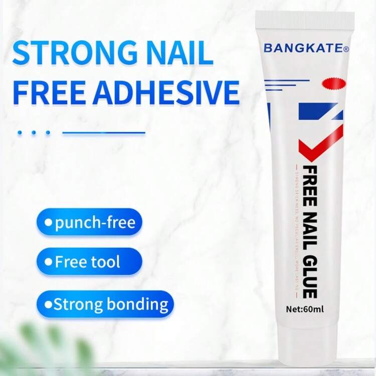 1 pieza/3 piezas (60ml) Pegamento sin clavos, adhesivo multiusos - Unión instantánea, curado rápido, adhesión industrial, sellado resistente a fugas, fijación permanente - Adecuado para varias superficies - 60 ml - Añade 8