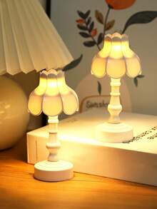 1pc Lamp Post/Lotus Shaped LED Decorative Light, Mini Desk Decor LED Lamp, Bedside Ambient Light, Suitable For Room Decor, Desk Decoration, Birthday, Holiday, Mother's Day Gift - Warm Light - View 4