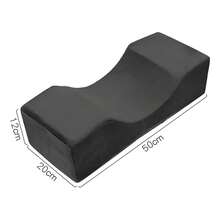 Almohada de terciopelo para el cuello, para extensiones de pestañas y maquillaje. - Negro - Ver 10