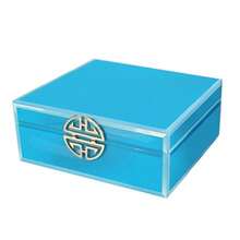 American Atelier 1280031 1280031 Jewelry Box with Clasp Teal - Verde azulado - Ver 2
