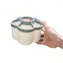 1 szt. Obrotowy o 360 stopni schowek na biurko – 6 przegródek, wytrzymały organizer z tworzywa PP, prezent świąteczny, idealny na pędzle do makijażu, długopisy i inne akcesoria – odpowiedni do biura, łazienki, toaletki, wystroju pokoju i przechowywania w domu, kompaktowa konstrukcja, wysoka jakość - Wielokolorowe - Zobacz 6