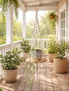 1 chiếc giá treo chậu cây phong cách Bohemian, giá đỡ cây nổi kiểu Bohemian, giá treo cây macrame, trang trí tường phong cách Bohemian, trang trí nhà tối giản, trang trí phòng ngủ và phòng khách phong cách Bohemian, giá đỡ cây nổi mộc mạc, nến và đồ trang trí nhỏ, trang trí nhà bếp mộc mạc, trang trí phòng tắm phong cách Bohemian, kệ macrame tông màu trung tính phù hợp cho trang trí nhà cửa và sự kiện. - Nhiều màu - Xem 8
