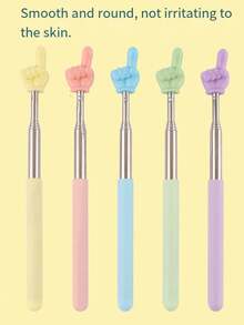 Retractable Finger Reading Pointer, Stainless Steel & Plastic Extendable Pointer For Children, Teachers, 1st Grade Reading - Multicolor - View 5