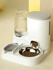 一体式猫粮水碗，自动宠物喂食器和饮水器，猫狗用品 - 1L-2.2L - 查看 8