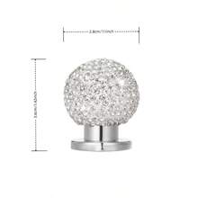 Bling Car Push Start Button Cover Crystal Rhinestone Diamond Engine Ignition Switch Knob Sticker Sparkling Auto Start Stop Decorative Joystick Universal For SUV Truck Sedan Vehicle Interior Modification White Colorful Fits Most Cars - A - View 9