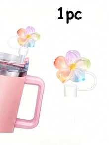 1 cái/6 cái Nắp đậy ống hút hình hoa phù hợp với cốc 30oz & 40oz, đầu ống hút silicon 10mm, nắp ống hút tái sử dụng, nắp ống hút chống bụi, nắp đậy đầu ống hút đơn giản, phụ kiện cốc - Nhiều màu - Xem 15