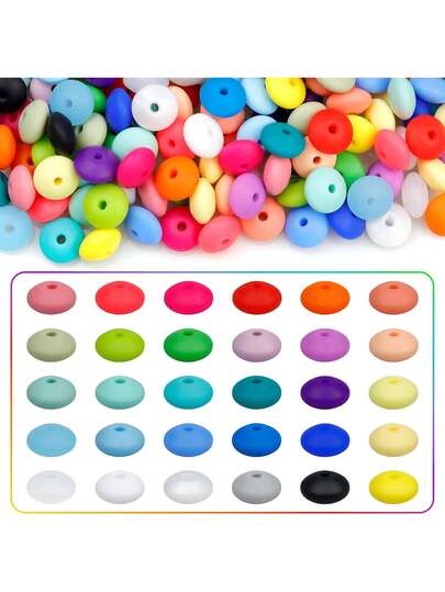 50 piezas de cuentas de plástico tipo pony para hacer pulseras, cuentas multicolores para trenzar el cabello, manualidades DIY, joyería Kandi, llaveros y decoraciones de adornos, color aleatorio