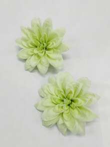 MEHELANY 12/5支仿真绿色非洲菊带茎，丝绸仿真花，适用于家居、房间、餐桌、花园、派对、礼品、新娘腕花、情人节、母亲节、婚礼捧花、花环、拱门、门廊、新娘捧花、送给女孩、女朋友、母亲的礼物 - 淺綠 - 查看 5