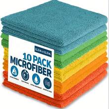 10/20 piezas Paños de limpieza de esponja suave de secado rápido y absorbente, entrega aleatoria de multicolor, sin desprendimiento, sin grasa, no apto para lavadora, adecuado para cocina, baño, hogar - multicolor - Ver 16