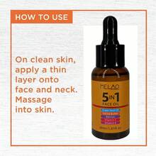 MELAO 5合1抗衰老面部精油，蕴含葡萄籽油、可可脂和视黄醇 | 富含维生素C和E | 减少皱纹，滋润肌肤 - 30ml - 查看 4