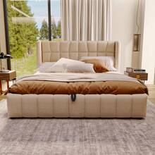 Bed Bases & Foundations - Beige + Fabric + 180cm*200cm - View 3