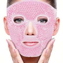Reusable Gel Ice Pack Face Mask Cold And Hot Pack Cool Down Compress Mask - Recycle Physical Ice Compress Massage Pillow Gel - Pink-1Pc - View 2