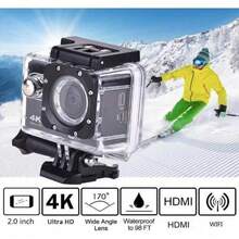 Camara GO PRO de Accion 4K Ultra HD Resistente al Agua Sumergible - Negro - Ver 2