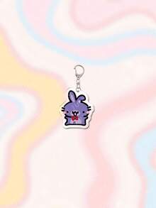 1pc Acrylic Cute Toy Bear Theme Keychain Pendant, Backpack Decor/Bag Accessory/Schoolbag Accessory/Wallet Pendant, Gift For Friends - Multicolor - View 12