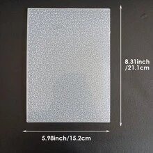 Extra Large Embossed Texture Mold, Geometric Pattern, Constellation, Cosmic, Ocean, Summer Elements, Raindrop Texture Embossing Folder For DIY Scrapbooking, Greeting Cards, Background Textures - Large 2D - View 25