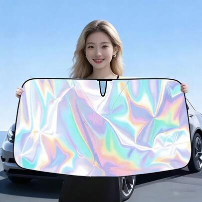 Automotive Windshield Sun Shade | Blocks 99% Of Heat, Keeps Interior Cool | Universal Fit For Cars, SUVs, Trucks | Summer Car Sun Shade, Sun Visor And Auto Accessories