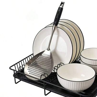 1/2 cái rây lọc bằng thép không gỉ chịu lực cao (238 lỗ) - Bộ lọc tiện dụng cho việc nấu nướng, chiên rán và lọc thức ăn trong nhà bếp, an toàn với máy rửa chén, có móc treo tiết kiệm không gian, món quà hoàn hảo cho Lễ Tạ ơn, Giáng sinh và Lễ Phục sinh.