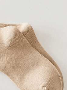 6 Pairs Kids' Random Solid Color Bow Design Mid-Calf Socks, Spring/Summer - Multicolor - View 4