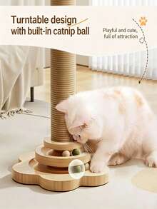 Cat Toys, Cat Scratching Board, Cat Turntable, Cat Toys For Entertainment And Self-Entertainment, Scratch-Free, With Cat Toys And Pet Supplies - Multicolor - View 2