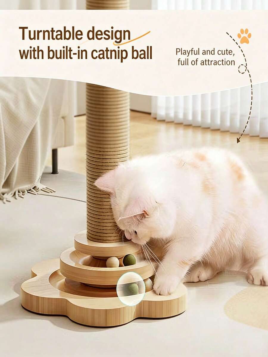 Cat Toys, Cat Scratching Board, Cat Turntable, Cat Toys For Entertainment And Self-Entertainment, Scratch-Free, With Cat Toys And Pet Supplies